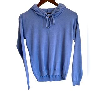 t/o sweaters light, blue, hooded sweater, women, M